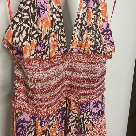 Free People Bohemian Hippie Halter Sundress XS - Picture 7 of 9